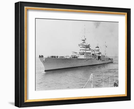 USS Indianapolis at Sea-null-Framed Photographic Print