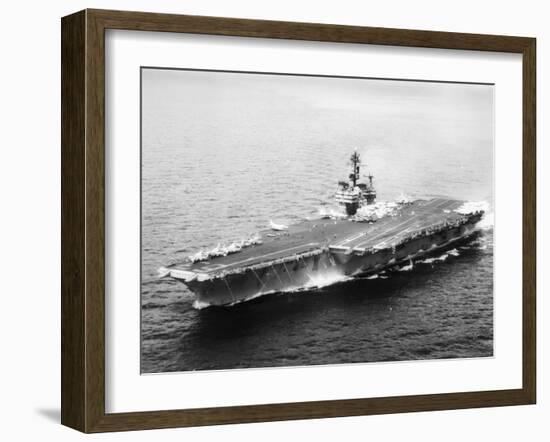 USS Kitty Hawk, Aircraft Carrier-null-Framed Photographic Print