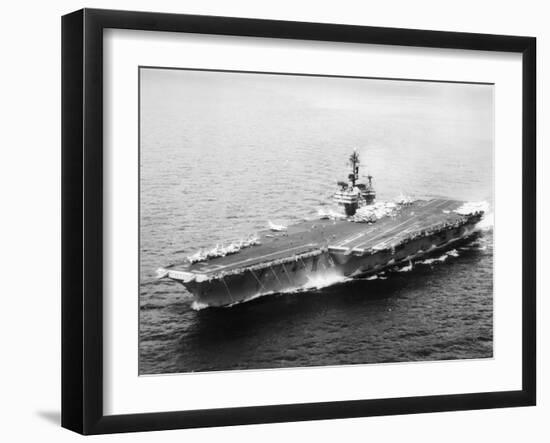 USS Kitty Hawk, Aircraft Carrier-null-Framed Photographic Print