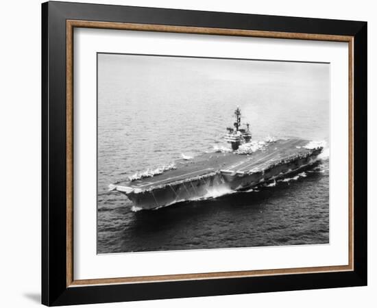 USS Kitty Hawk, Aircraft Carrier-null-Framed Photographic Print