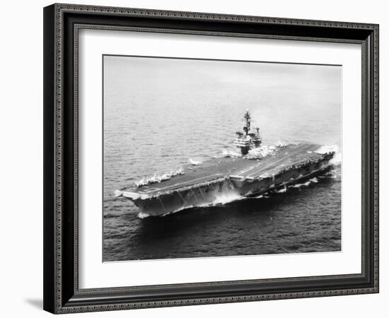 USS Kitty Hawk, Aircraft Carrier-null-Framed Photographic Print