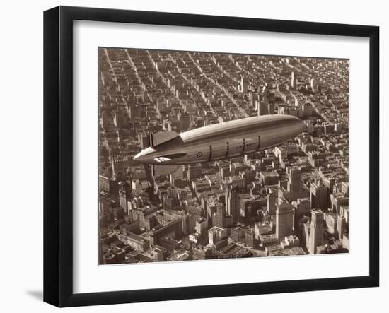 USS Macon, San Francisco, 1933-Clyde Sunderland-Framed Art Print