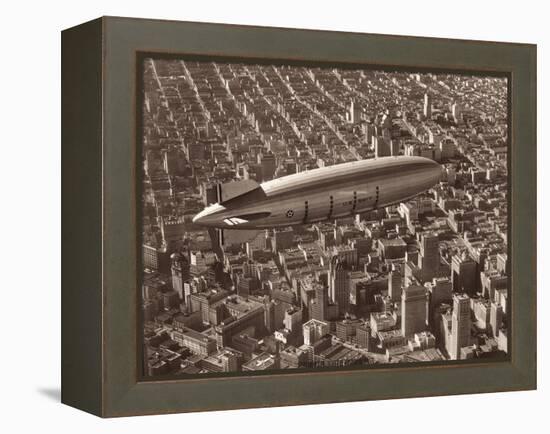 USS Macon, San Francisco, 1933-Clyde Sunderland-Framed Stretched Canvas