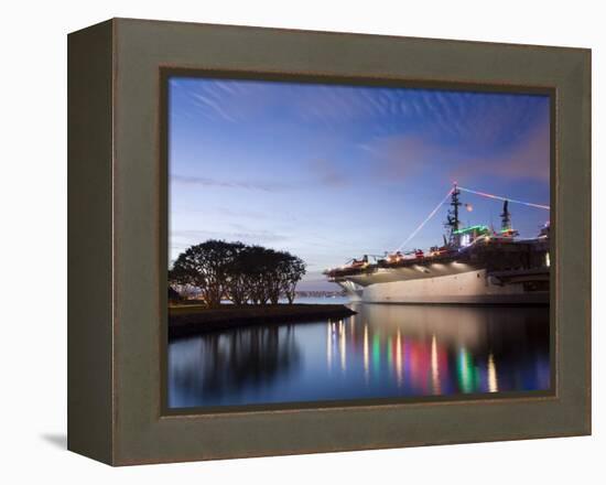 USS Midway Aircraft Carrier Museum, San Diego, California, United States of America, North America-Richard Cummins-Framed Premier Image Canvas