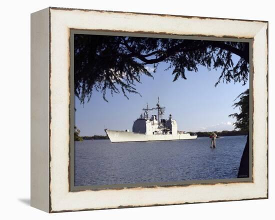 USS Mobile Bay-Stocktrek Images-Framed Premier Image Canvas