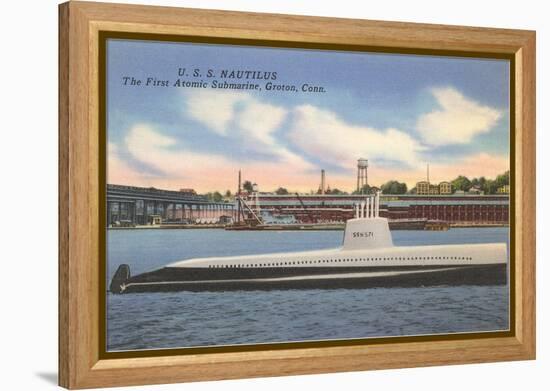 USS Nautilus, First Atomic Submarine-null-Framed Stretched Canvas