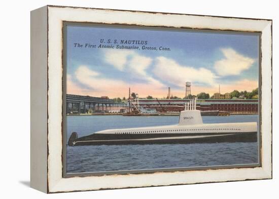 USS Nautilus, First Atomic Submarine-null-Framed Stretched Canvas