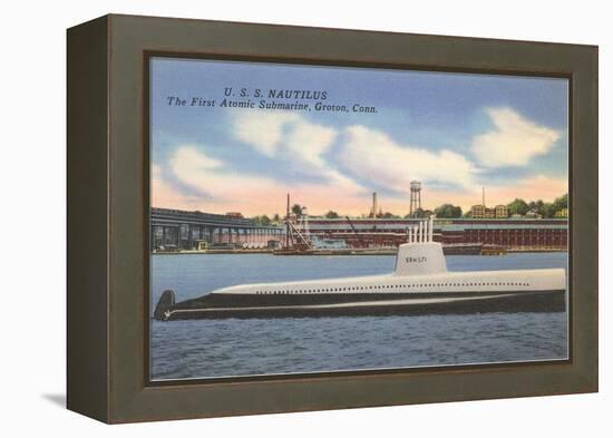 USS Nautilus, First Atomic Submarine-null-Framed Stretched Canvas