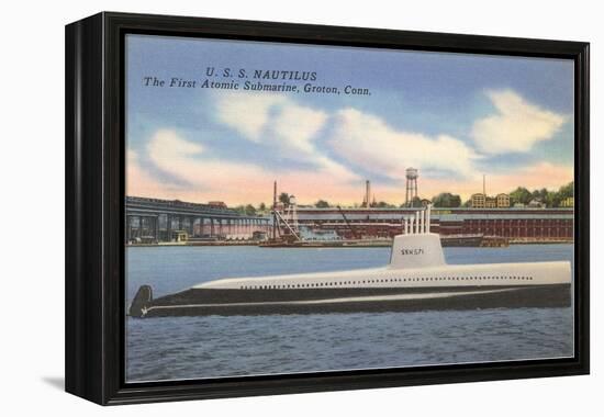 USS Nautilus, First Atomic Submarine-null-Framed Stretched Canvas