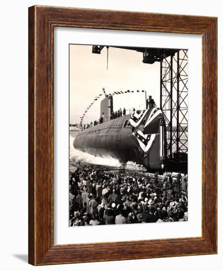 USS Nautilus Slips Into the Thames River-Stocktrek Images-Framed Photographic Print