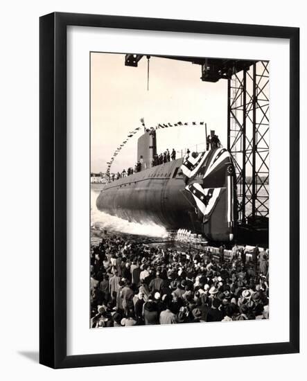 USS Nautilus Slips Into the Thames River-Stocktrek Images-Framed Photographic Print