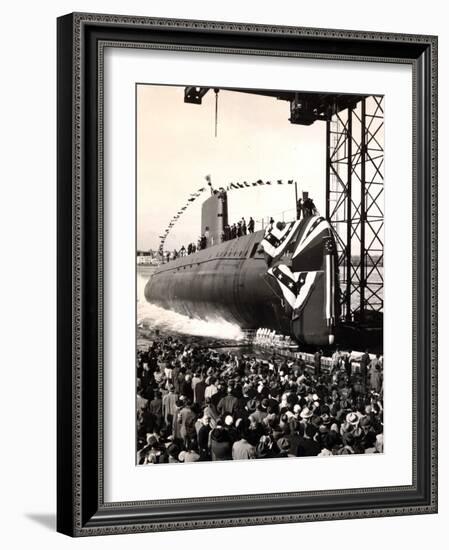 USS Nautilus Slips Into the Thames River-Stocktrek Images-Framed Photographic Print