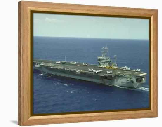 Uss Nimitz, Aircraft Carrier, Off VA-null-Framed Premier Image Canvas