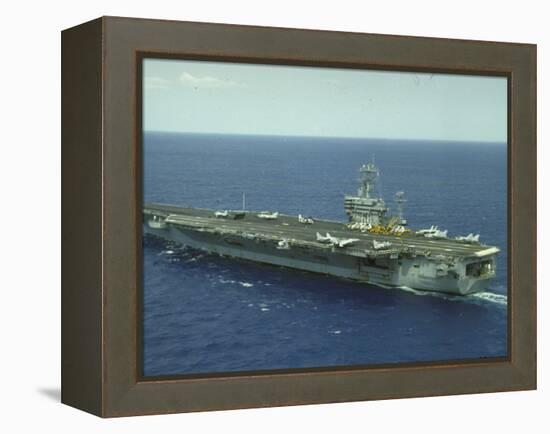 Uss Nimitz, Aircraft Carrier, Off VA-null-Framed Premier Image Canvas