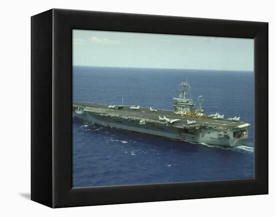 Uss Nimitz, Aircraft Carrier, Off VA-null-Framed Premier Image Canvas