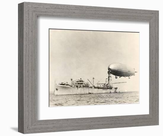 USS Shenandoah Airship And Tender-Miriam and Ira Wallach-Framed Photographic Print