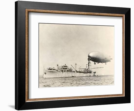 USS Shenandoah Airship And Tender-Miriam and Ira Wallach-Framed Photographic Print