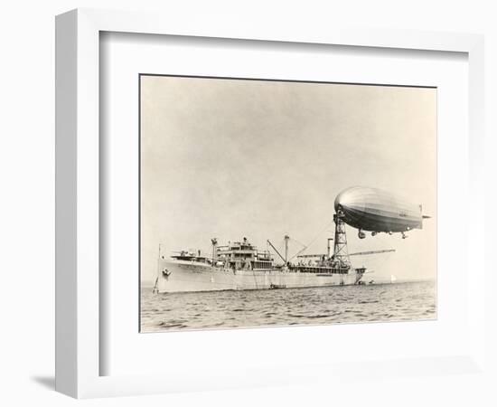 USS Shenandoah Airship And Tender-Miriam and Ira Wallach-Framed Photographic Print