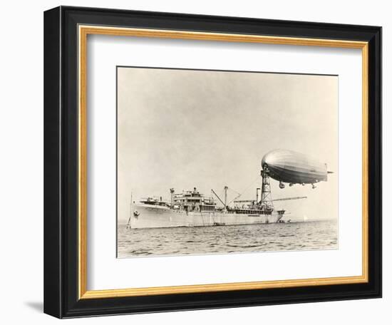 USS Shenandoah Airship And Tender-Miriam and Ira Wallach-Framed Photographic Print