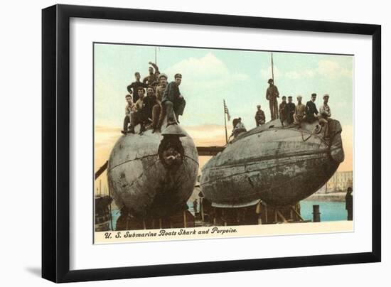 USS Submarines Shark and Porpoise-null-Framed Art Print