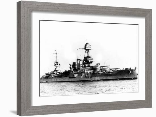 USS Texas Ship-Lantern Press-Framed Art Print