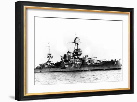 USS Texas Ship-Lantern Press-Framed Art Print