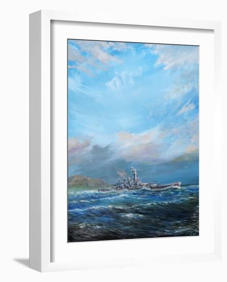 USS Washington leaves Guadalcanal, 2018-Vincent Alexander Booth-Framed Giclee Print