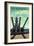 USS Wisconsin - Gun Battery-Lantern Press-Framed Art Print