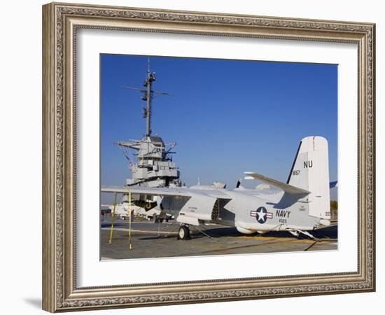 Uss Yorktown Aircraft Carrier, Patriots Point Naval and Maritime Museum, Charleston-Richard Cummins-Framed Photographic Print