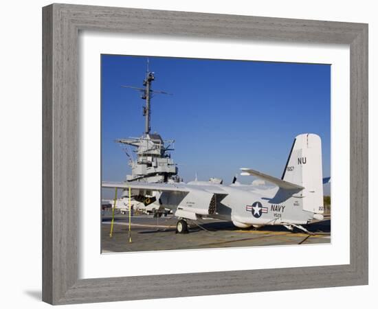 Uss Yorktown Aircraft Carrier, Patriots Point Naval and Maritime Museum, Charleston-Richard Cummins-Framed Photographic Print