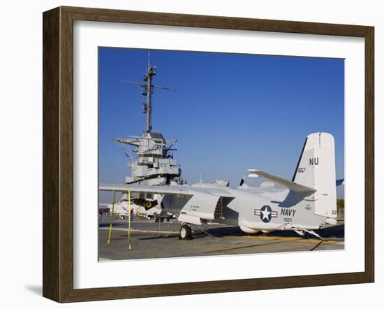 Uss Yorktown Aircraft Carrier, Patriots Point Naval and Maritime Museum, Charleston-Richard Cummins-Framed Photographic Print