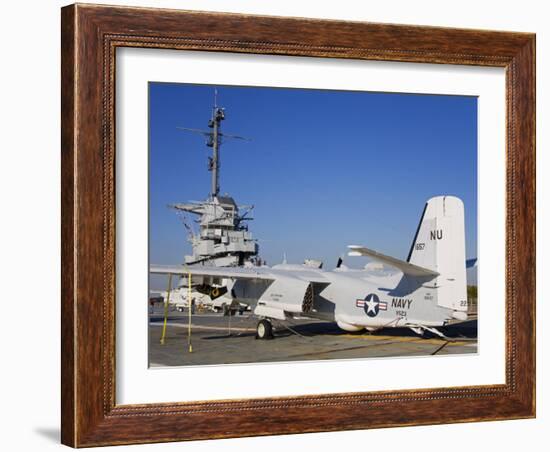 Uss Yorktown Aircraft Carrier, Patriots Point Naval and Maritime Museum, Charleston-Richard Cummins-Framed Photographic Print
