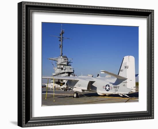 Uss Yorktown Aircraft Carrier, Patriots Point Naval and Maritime Museum, Charleston-Richard Cummins-Framed Photographic Print