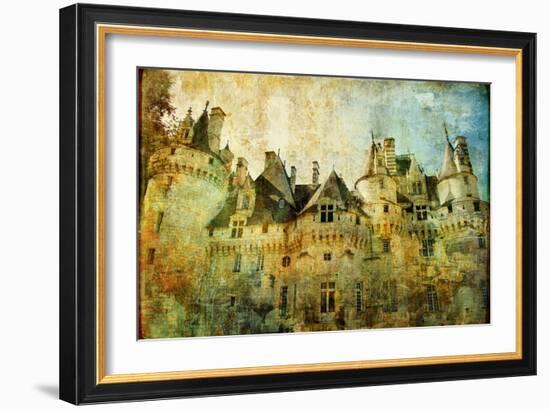 Usse - Fairy Castle Loire' Valley- Picture In Painting Style-Maugli-l-Framed Art Print