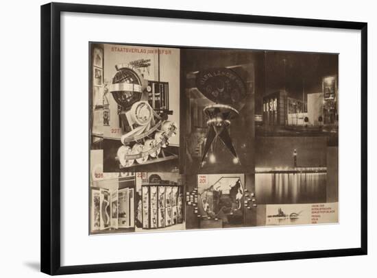 USSR, Catalogue of the Soviet Pavilion at the International Press Exhibition, Cologne, 1928-El Lissitzky-Framed Giclee Print