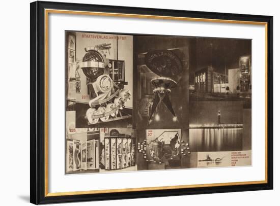 USSR, Catalogue of the Soviet Pavilion at the International Press Exhibition, Cologne, 1928-El Lissitzky-Framed Giclee Print