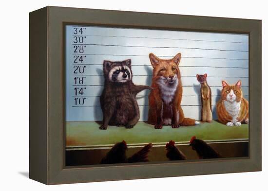 Usual Suspects-Lucia Heffernan-Framed Stretched Canvas