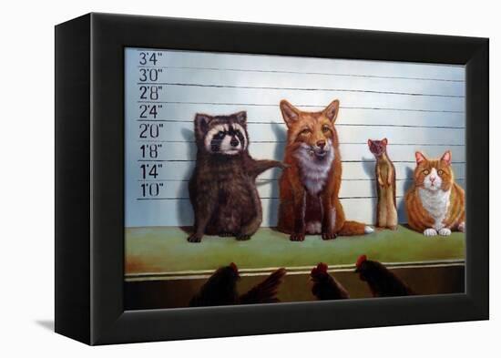 Usual Suspects-Lucia Heffernan-Framed Stretched Canvas