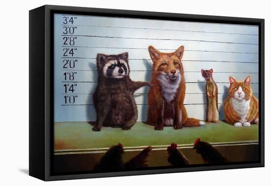 Usual Suspects-Lucia Heffernan-Framed Stretched Canvas