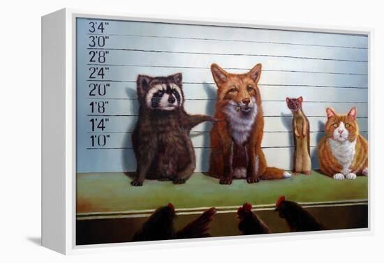 Usual Suspects-Lucia Heffernan-Framed Stretched Canvas