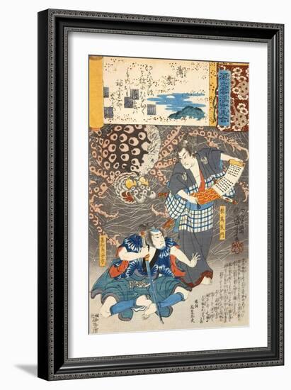 Usugumo (No. 19 Wisps Of Cloud)-Kuniyoshi Utagawa-Framed Art Print