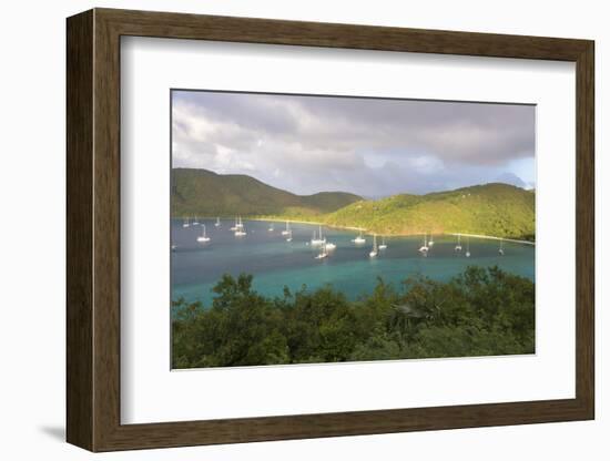 Usvi, St John. Maho Bay Popular Mooring Location and Snorkeling Site-Trish Drury-Framed Photographic Print