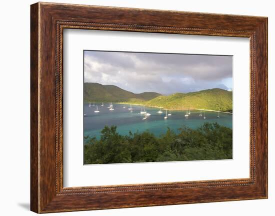 Usvi, St John. Maho Bay Popular Mooring Location and Snorkeling Site-Trish Drury-Framed Photographic Print