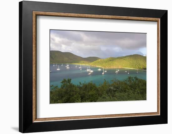 Usvi, St John. Maho Bay Popular Mooring Location and Snorkeling Site-Trish Drury-Framed Photographic Print