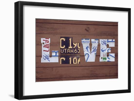 UT State Love-Design Turnpike-Framed Giclee Print