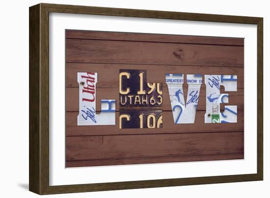 UT State Love-Design Turnpike-Framed Giclee Print