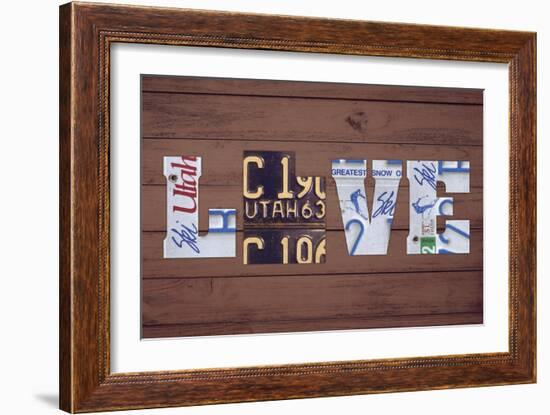 UT State Love-Design Turnpike-Framed Giclee Print