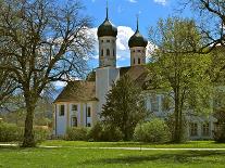Benediktbeuern Monastery, Walkers, Maple Tree, Foliage-Uta Horst-Photographic Print
