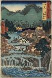 Drum Bridge Near Meguro, 1856-58-Ando Hiroshige-Giclee Print