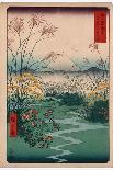 Long Tailed Blue Bird on Branch of Plum Tree in Blossom, 19th Century-Ando Hiroshige-Giclee Print
